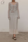 SWAYING/KNIT Washi Feather Cardigan SW22SST49 Grey PS46